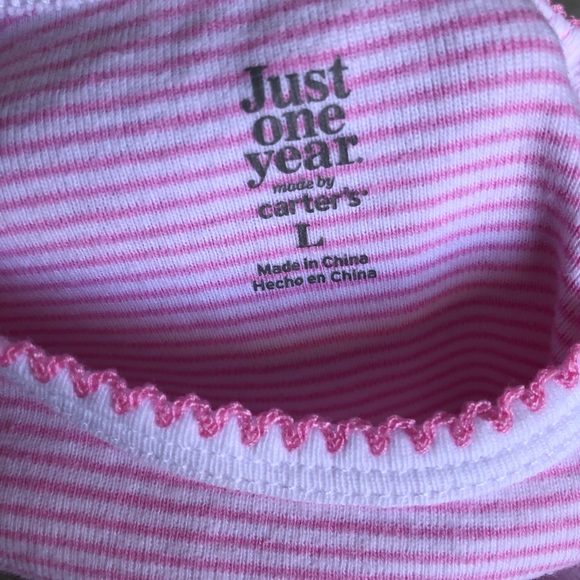 🛍Carter’s pink onesies Sz L and 3-6 Mos - Picture 3 of 8